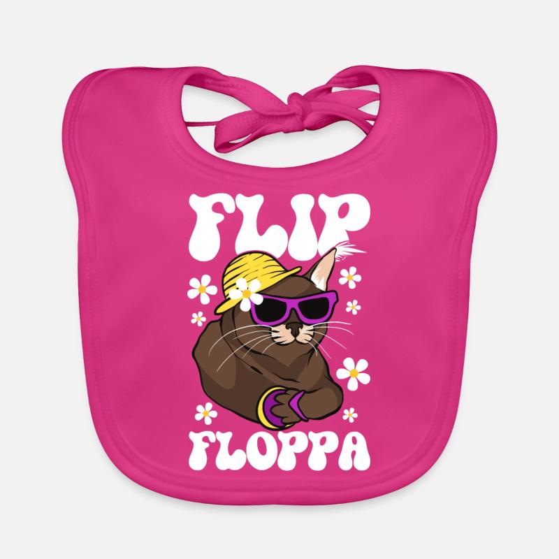 Großer Floppa Karakal Katze Meme Baby Bio-Lätzchen