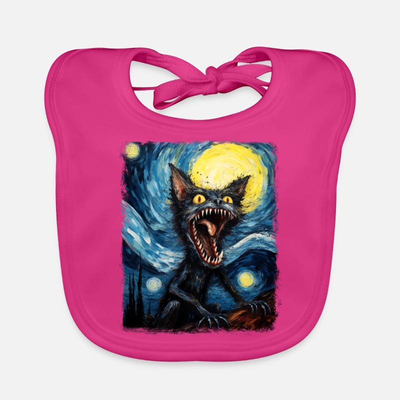 El Chupacabra Crypto Cryptozoology Starry Night G Organic Baby Bibs