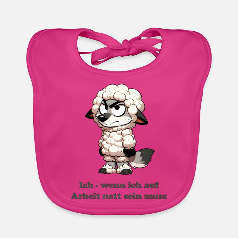 Wolf in sheep's clothing at work Organic Baby Bibs