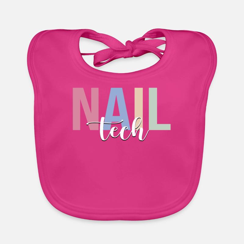 Nail Tech Beautician Nail Technician Organic Baby Bibs