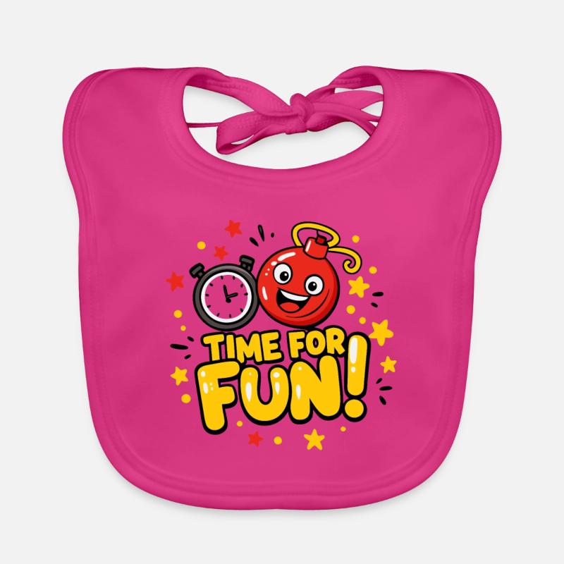 C’EST L’HEURE DE S’AMUSER Bavoir bio Bébé