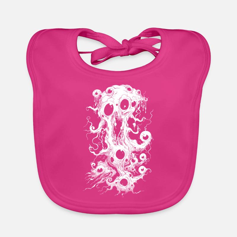 Weirdcore Aesthetics White Twigs Eyeballs Dreamcore Organic Baby Bibs