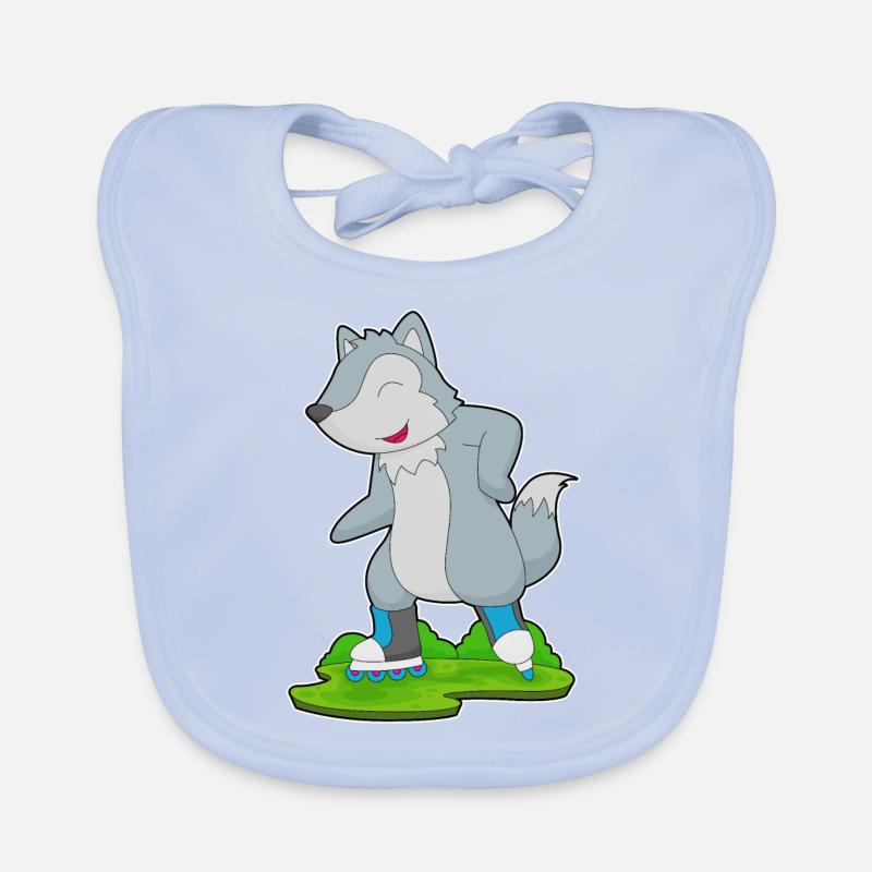 Patins à roulettes Wolf Inline skating Bavoir bio Bébé