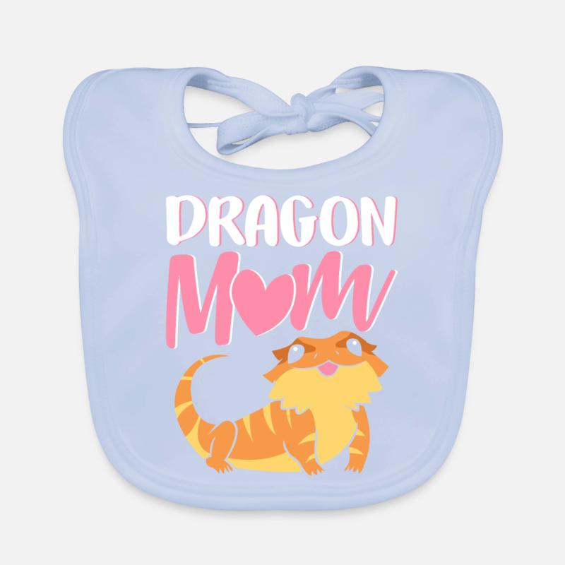 Bartagame Eidechsenliebhaberin Drachenfrau Drachen Baby Bio-Lätzchen