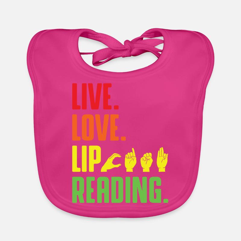 Deaf Pride ASL Sign Language Organic Baby Bibs