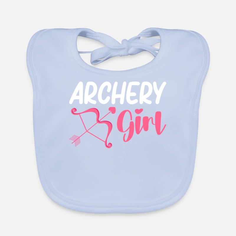 Bogenschießen Mädchen Bogenschütze Bogen und Pfeil Baby Bio-Lätzchen