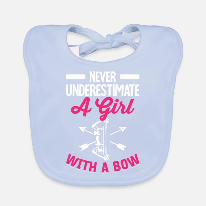 Bogenschießen Bogenschütze Bogen und Pfeil Ein Mäd Baby Bio-Lätzchen