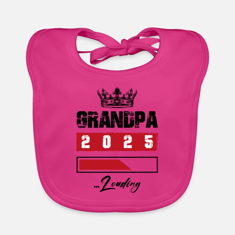 Opa 2025 Loading Grandpa Baby Bio-Lätzchen