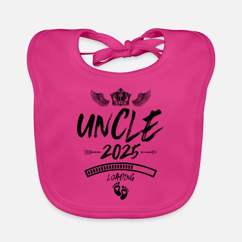 Onkel 2025 Loading Spruch Baby Bio-Lätzchen