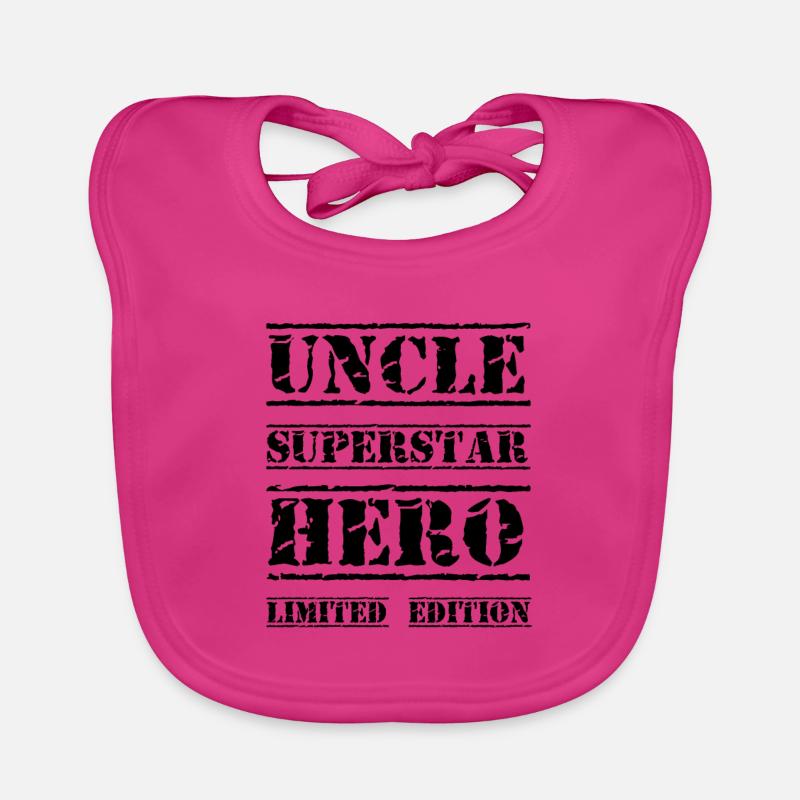 Best Uncle Star Saying Organic Baby Bibs