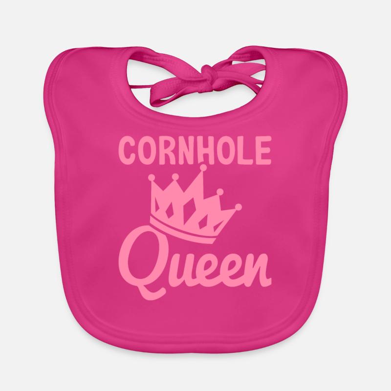 Cornhole Queen Cornhole Maman Trou de maïs Bavoir bio Bébé