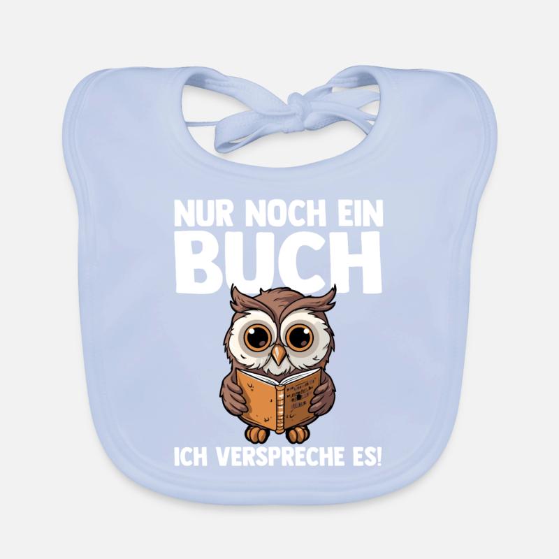 Lesen Eule Leseratte Geschenk Baby Bio-Lätzchen