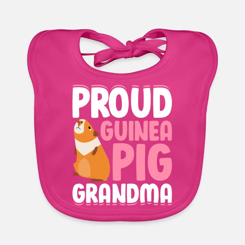 Fière grand-mère cochon d’Inde Bavoir bio Bébé