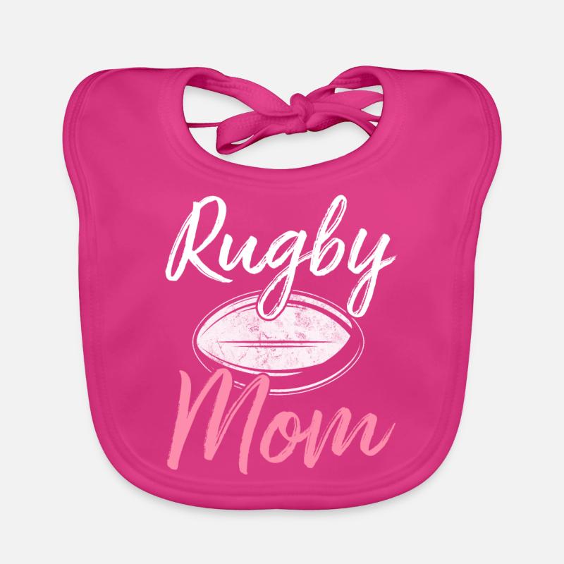 Rugby-Mutter Rugby-Spieler Baby Bio-Lätzchen