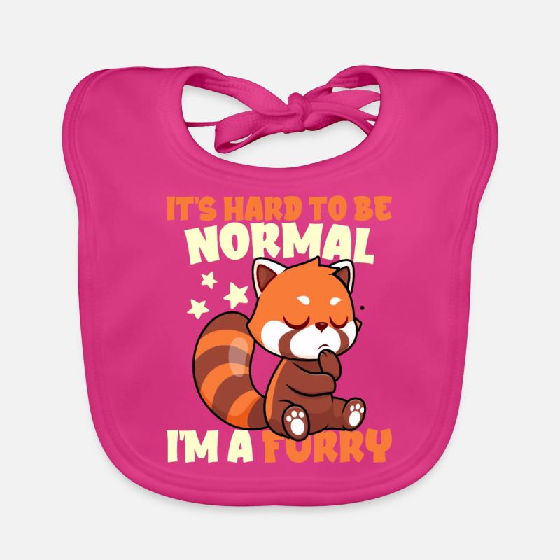 Furry Fandom Furries Fursona Difficile D’être Normal Bavoir bio Bébé