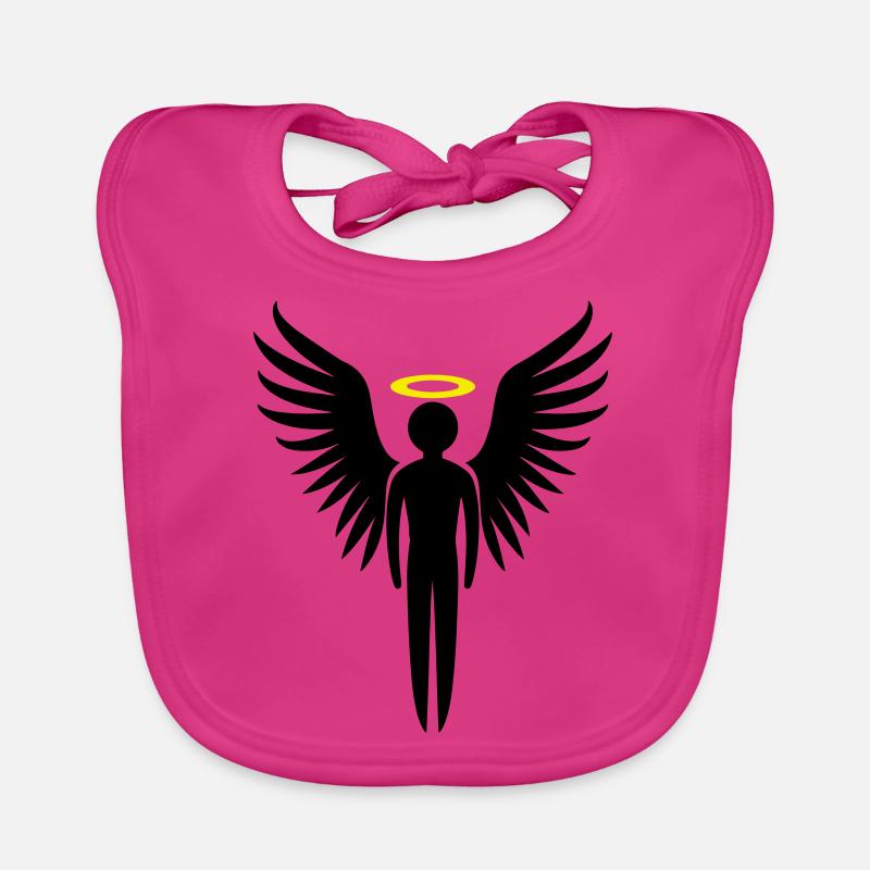 Angel Symbol Organic Baby Bibs