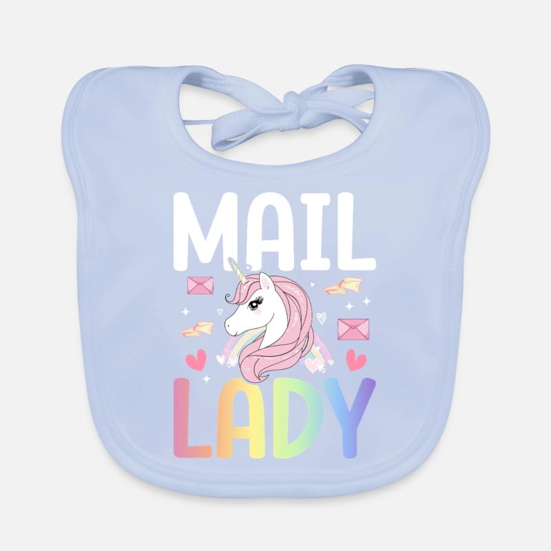 Mail Lady Postal Service Weiblicher Postbote Baby Bio-Lätzchen