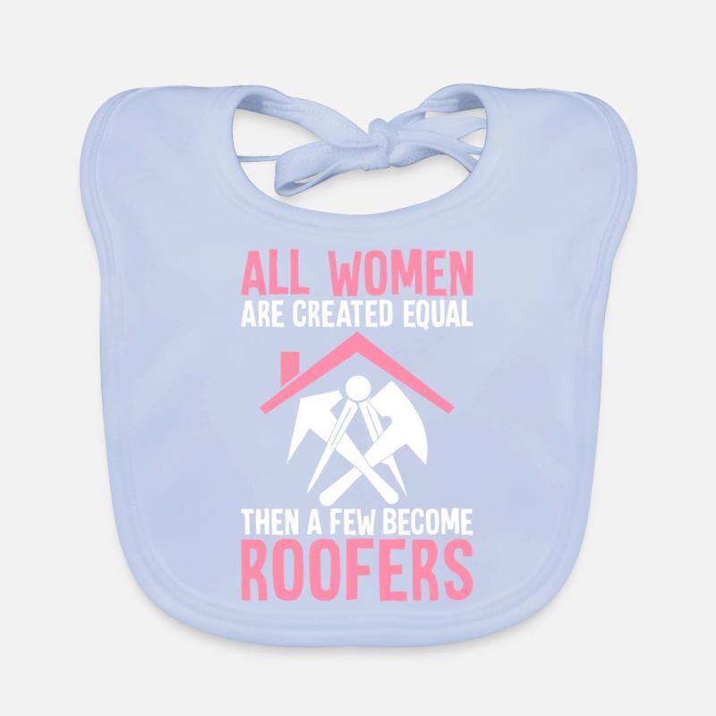 Ein paar werden Dachdecker Dachdeckerin Baby Bio-Lätzchen