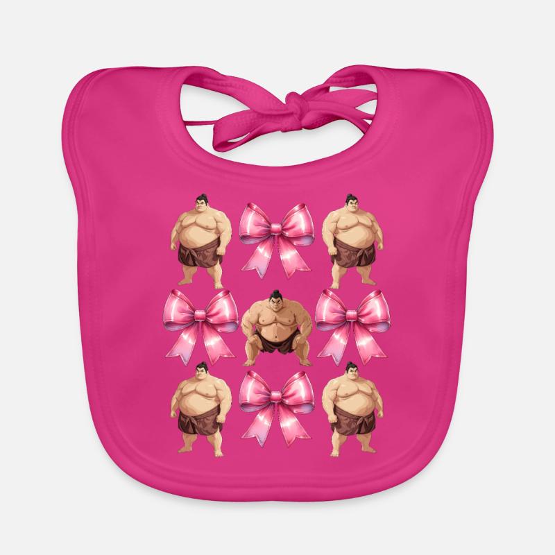 Kokette Bogen Sumo-Ringen Japanischer Sumo-Ringer Baby Bio-Lätzchen