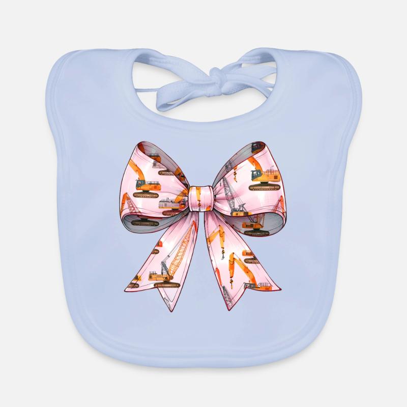 Coquette Arch Crane Operator Crane Operator Organic Baby Bibs