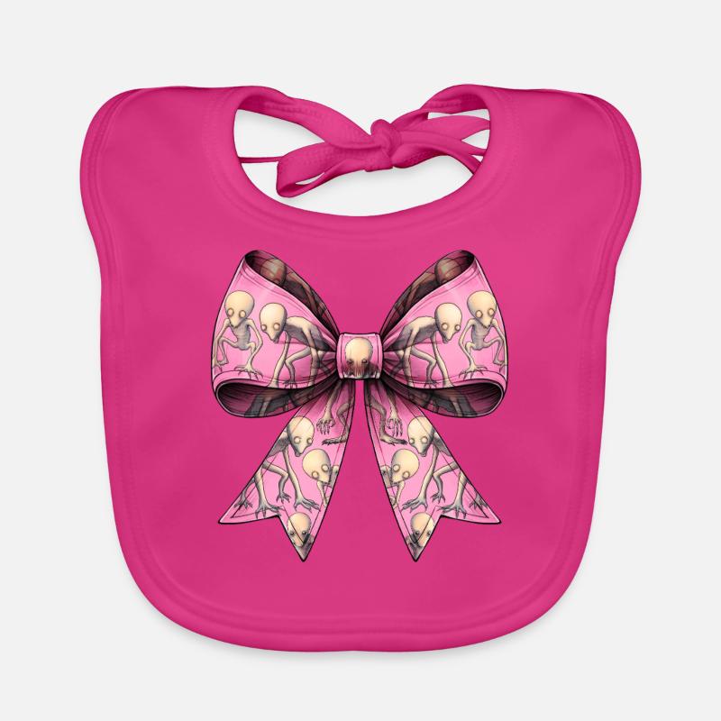 Coquette Bow Dover Demon Cryptid Cryptozoology Organic Baby Bibs