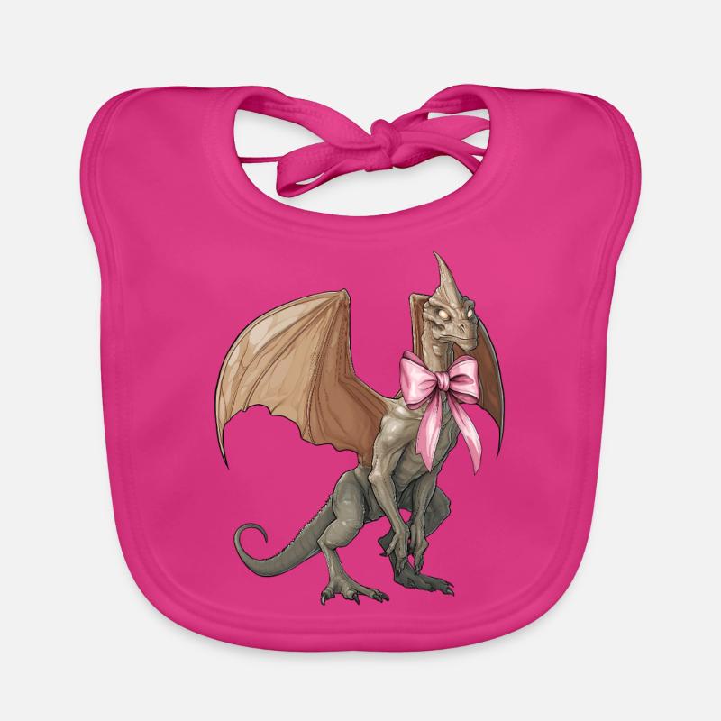 Coquettish Bow Van Meter Visitor Cryptid Organic Baby Bibs