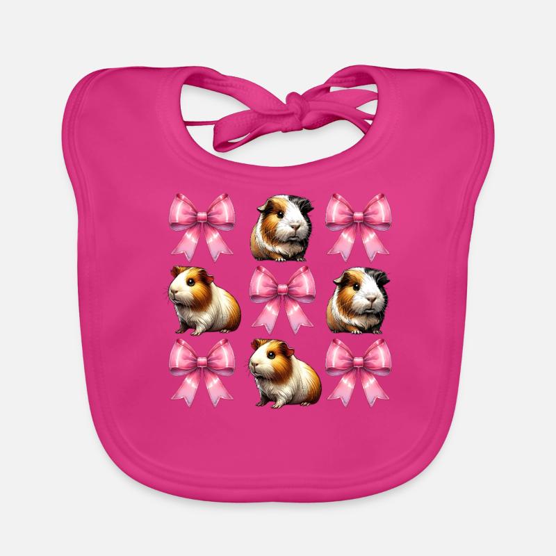 Coquette Arc Cochon d’Inde Mignon Animal de compagnie Maman Mères Bavoir bio Bébé