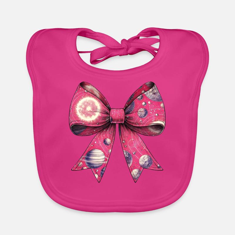 Kokette Bogen Sonnensystem Boho Planeten Baby Bio-Lätzchen