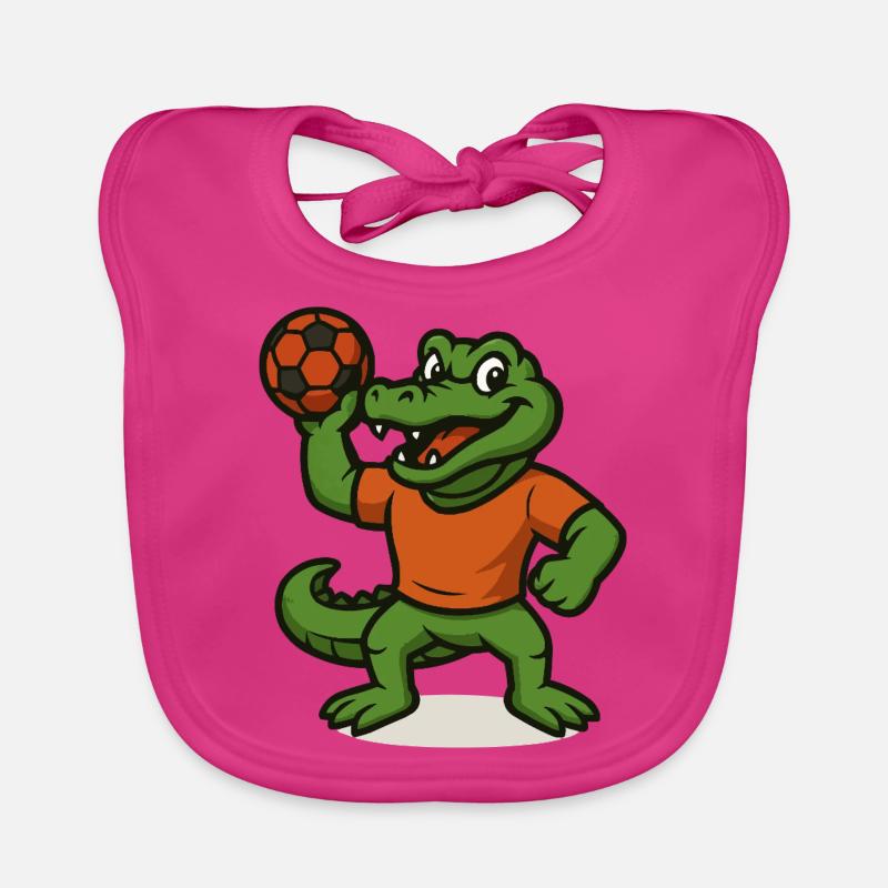 Handball Crocodile Bavoir bio Bébé