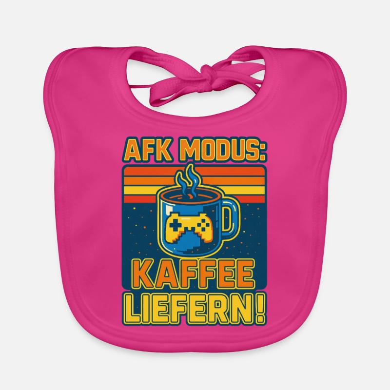 Mode AFK : Livrez du café ! Bavoir bio Bébé