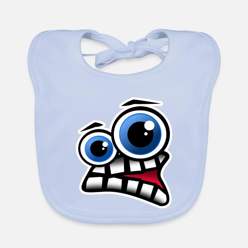 Gesicht Comic Baby Bio-Lätzchen