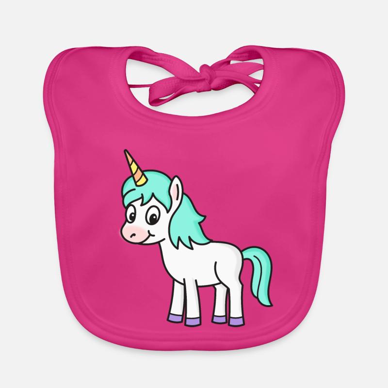 Einhorn Einhörner Baby Bio-Lätzchen