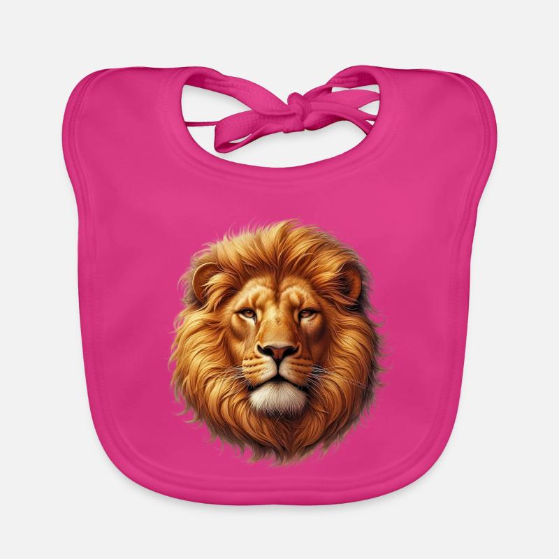Lion Bavoir bio Bébé