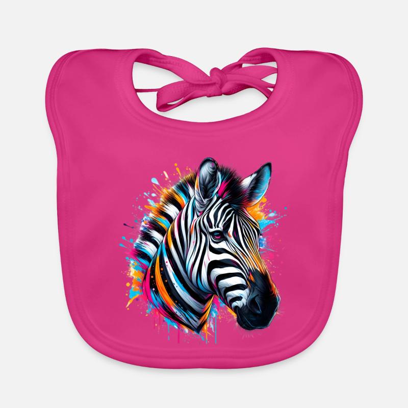 Zebra Organic Baby Bibs