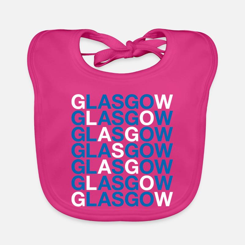 GLASGOW Drapeau de l’Écosse Bavoir bio Bébé
