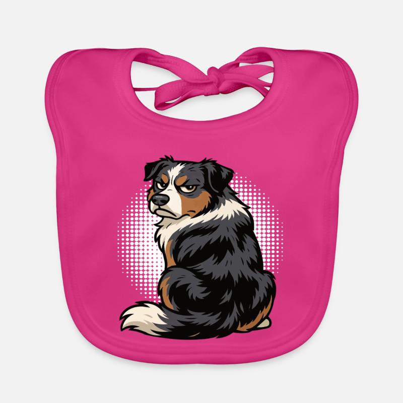 Australian Shepherd Aussie Aussiebesitzer Aussies Baby Bio-Lätzchen