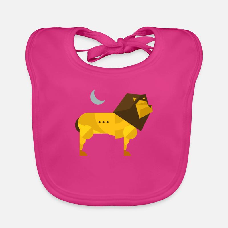 Polygone lion Bavoir bio Bébé