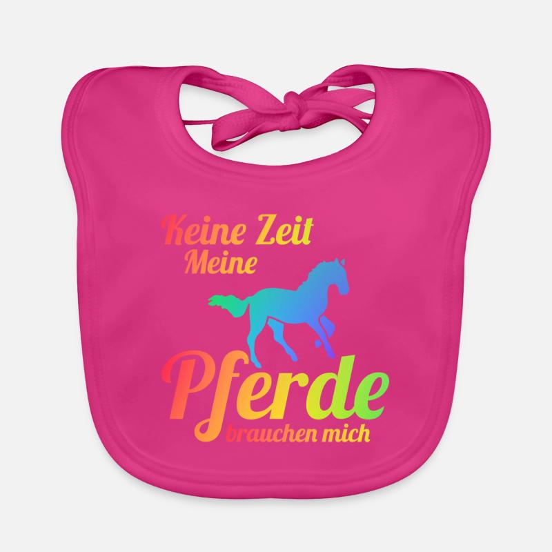 Pferd Reiten Pferdehalter Geschenk Baby Bio-Lätzchen