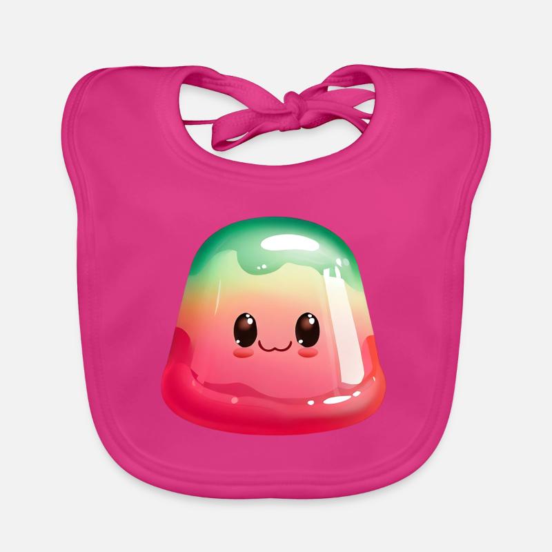 WACKELPUDDING - Baby Bio-Lätzchen - Fuchsia