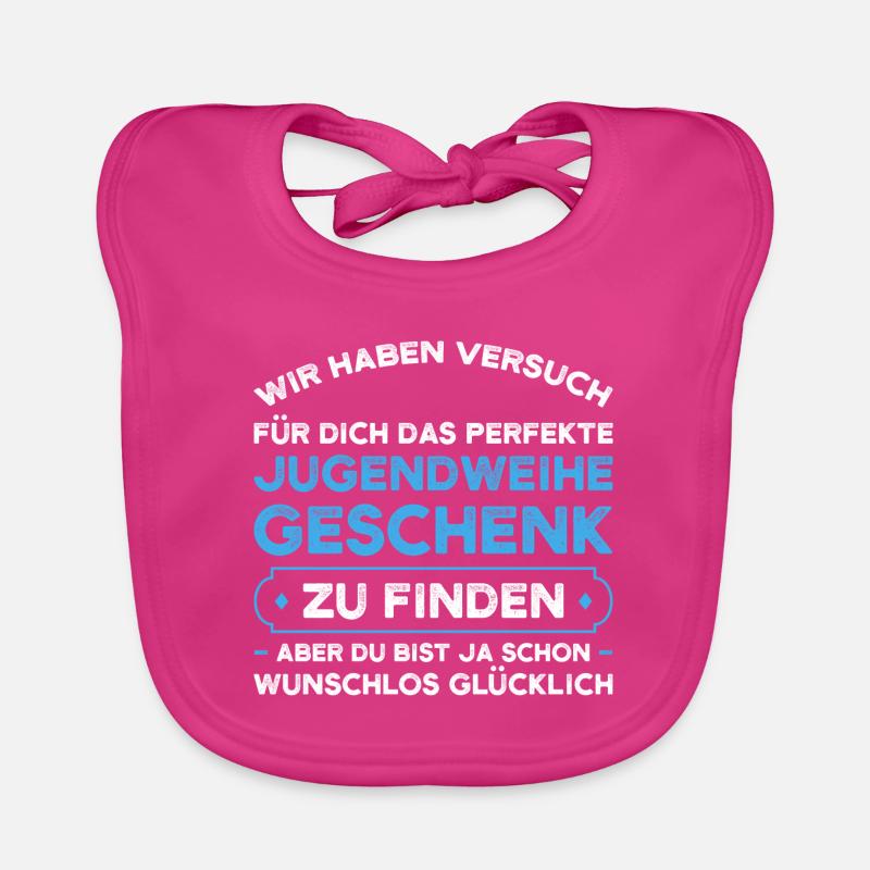 Jugendweihe Jugend Konfirmation Geschenk Baby Bio-Lätzchen