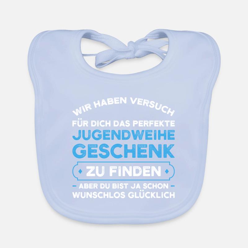 Jugendweihe Jugend Konfirmation Geschenk Baby Bio-Lätzchen