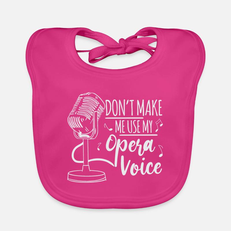 Opera Singer Opera Singer Singer Singer Gift Organic Baby Bibs