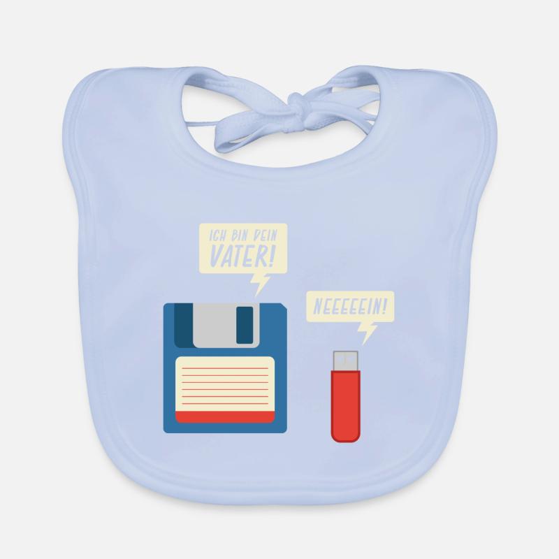 Ich Bin Dein Vater Diskette USB Stick Informatik Baby Bio-Lätzchen