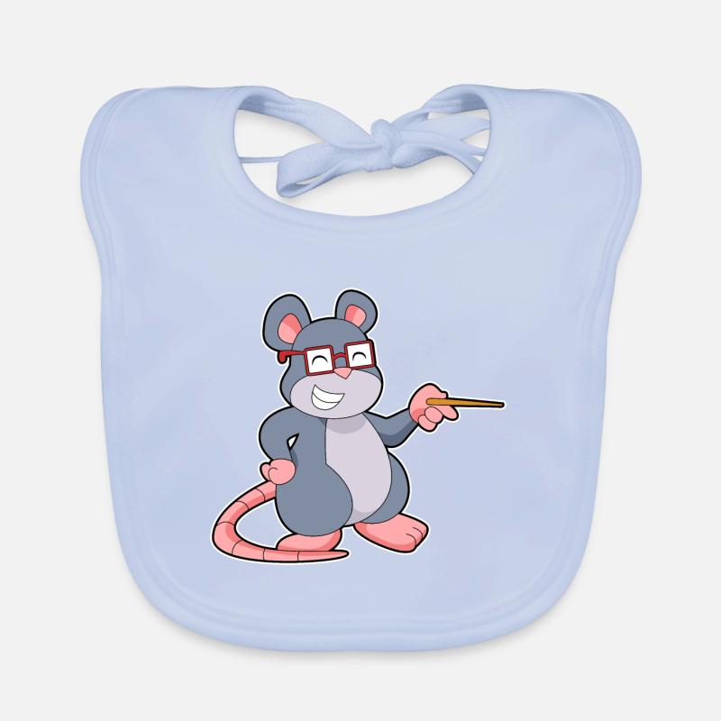 Maus Lehrer Pointer Baby Bio-Lätzchen