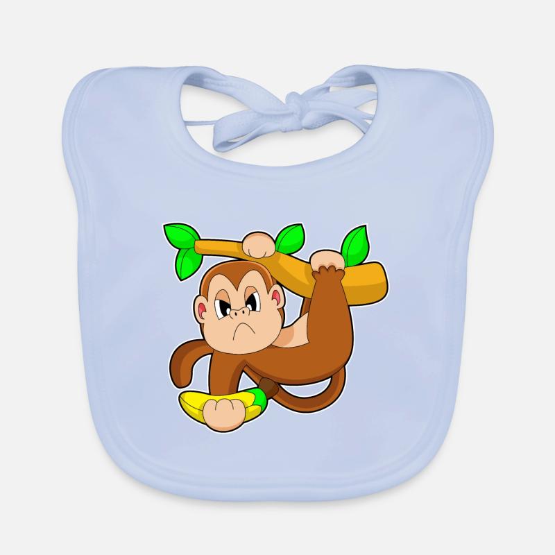 Monkey Banana Strength Training Dumbbell Organic Baby Bibs