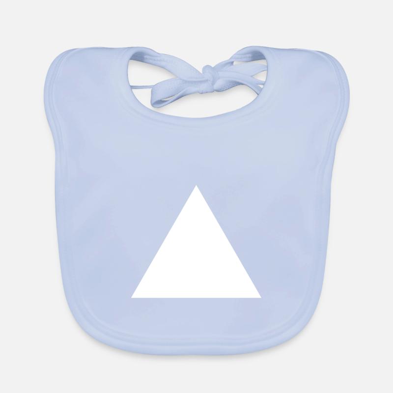 Triangle Triangle Blanc Bavoir bio Bébé