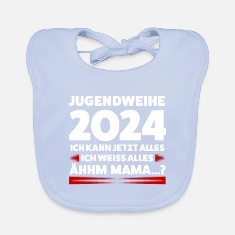 Jugendweihe 2024 Jugend Jugendfeier 2024 Geschenk Baby Bio-Lätzchen
