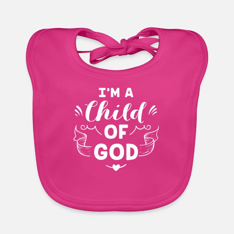 Ich bin ein Kind Gottes Baby Bio-Lätzchen