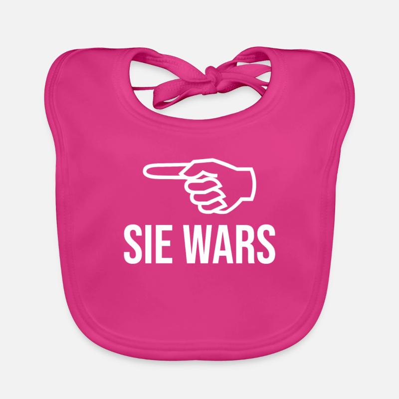 Sie wars - Baby Bio-Lätzchen - Fuchsia
