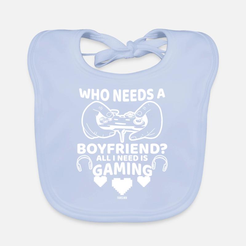 Gamer Mädchen Freund Muttertag Geschenk Baby Bio-Lätzchen